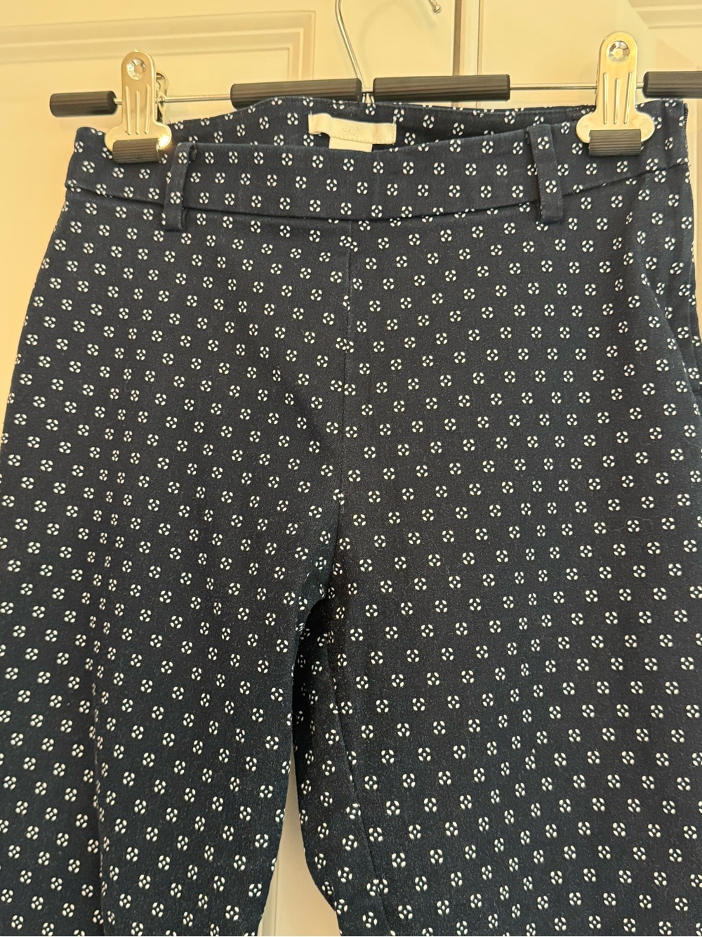H&M Women’s Navy Slim-Fit Pants, Stretchy, Business Casual - Picture 2 of 6